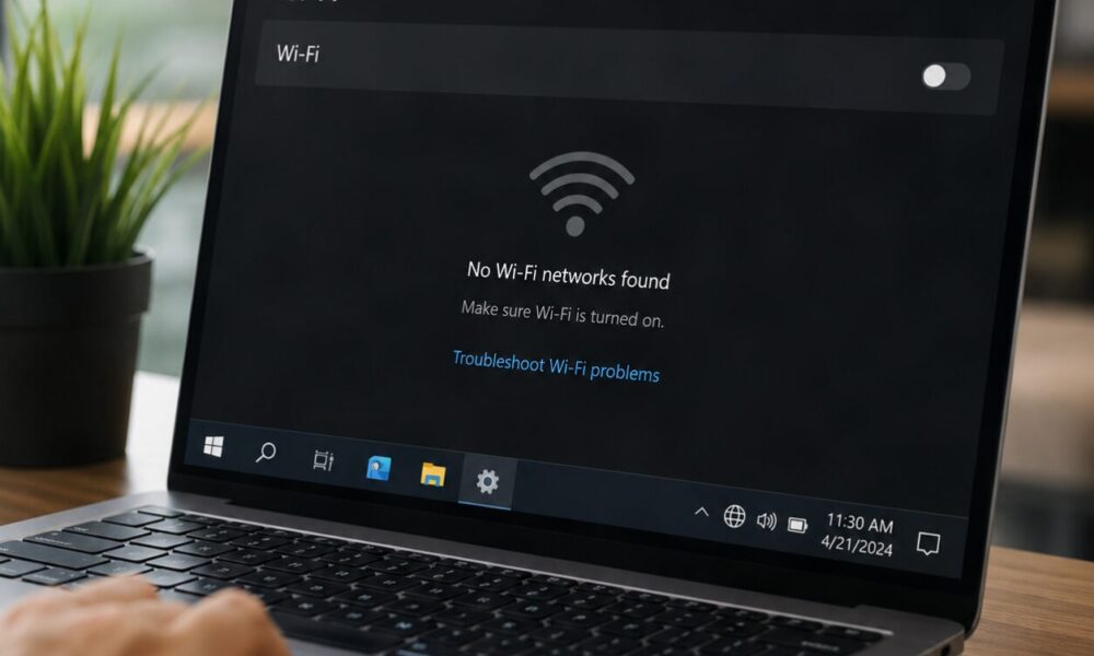 δεν βλέπει το wifi το laptop