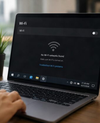 δεν βλέπει το wifi το laptop